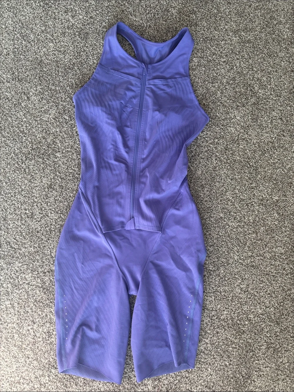 Lululemon Purple One-Piece Zip-Front Bodysuit